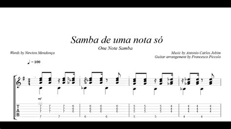  Samba de Uma Nota Só는 감성적인 기타 연주와 몽환적인 분위기가 어우러진 보사노바 명곡